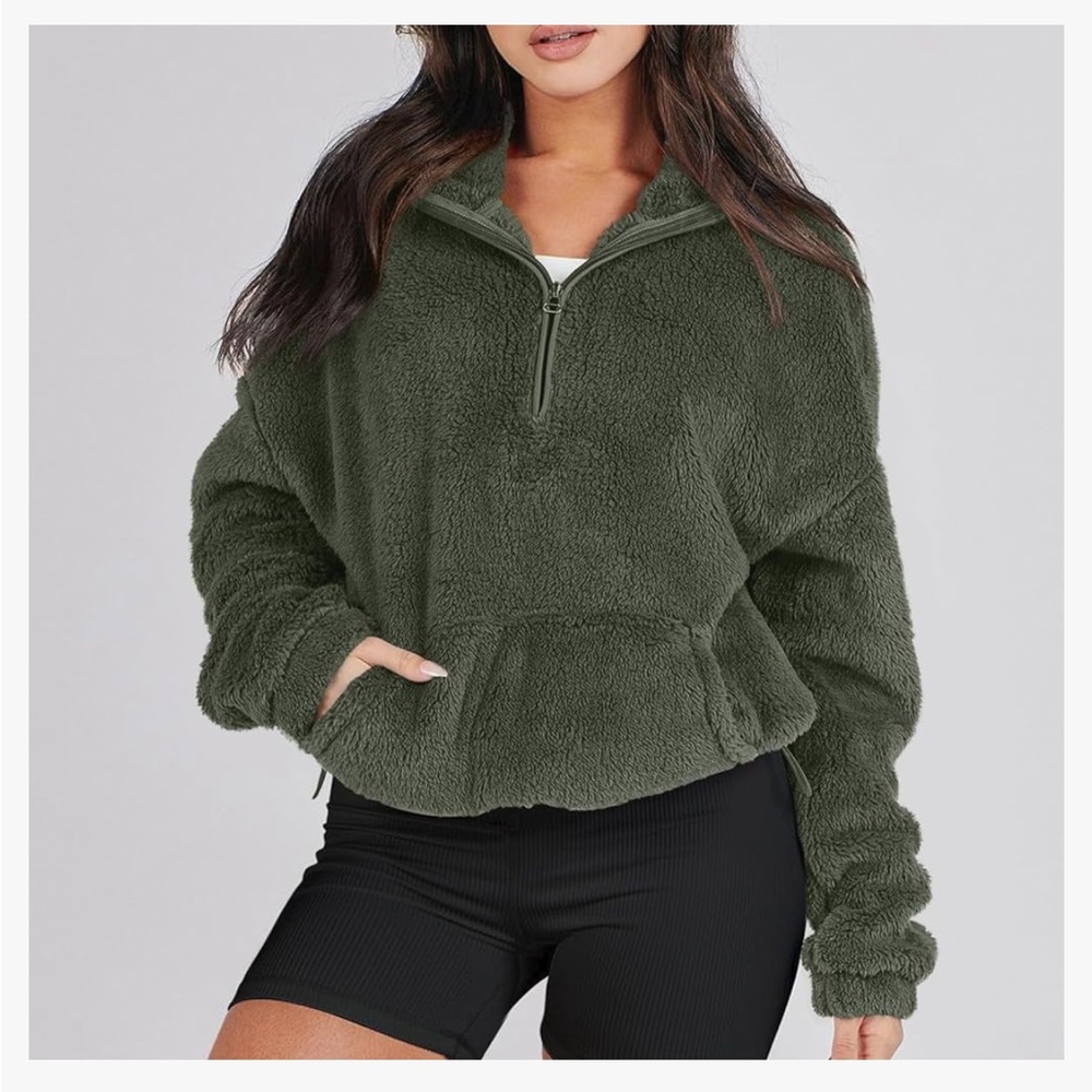 SO | Sherpa Pullover - Green